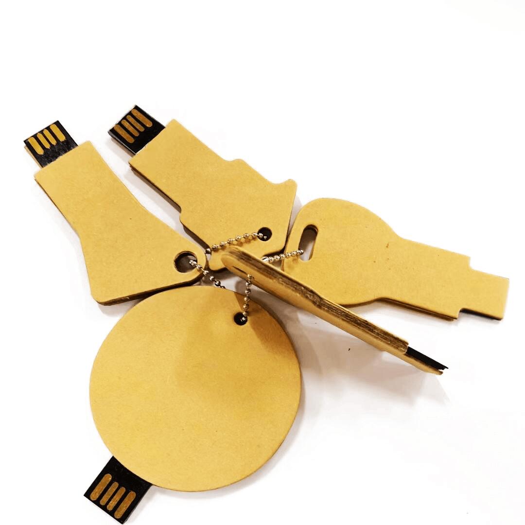 Brown paper USB-key